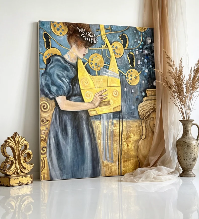 Репродукция «Музыка» по Густаву Климту, 87×100 см