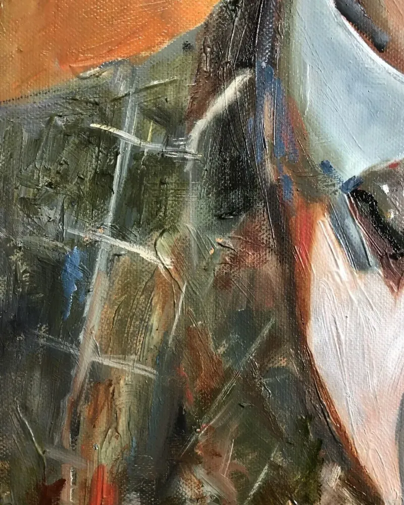 Клоун. Картина маслом 40×50 см — 40×50 см