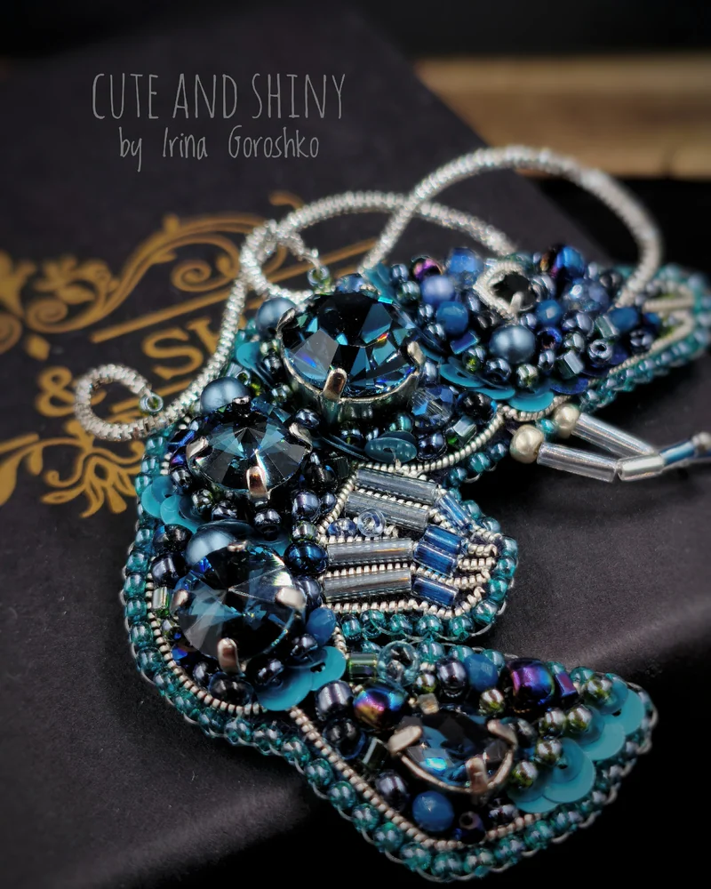Брошь Креветка / Shrimp brooch