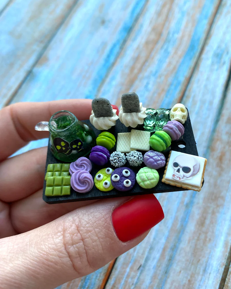 Кукольная Миниатюра «Ведьминское зелье 💚💜»