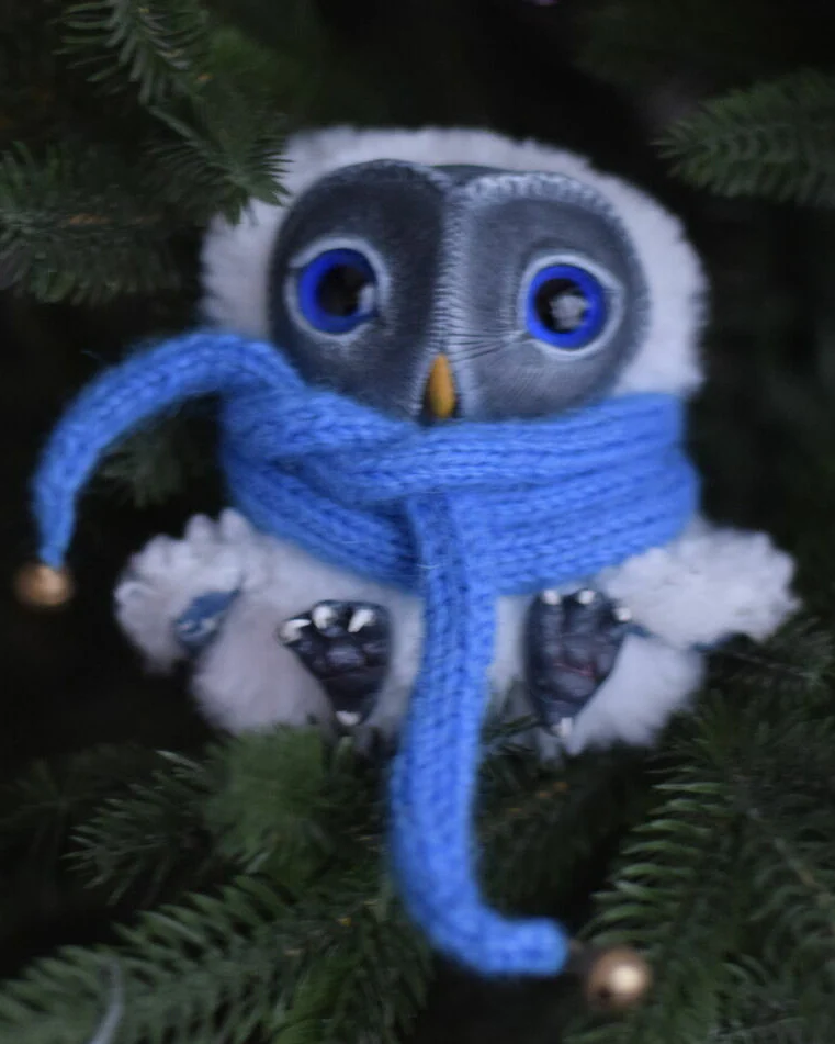 Интерьерная игрушка Сова Черника