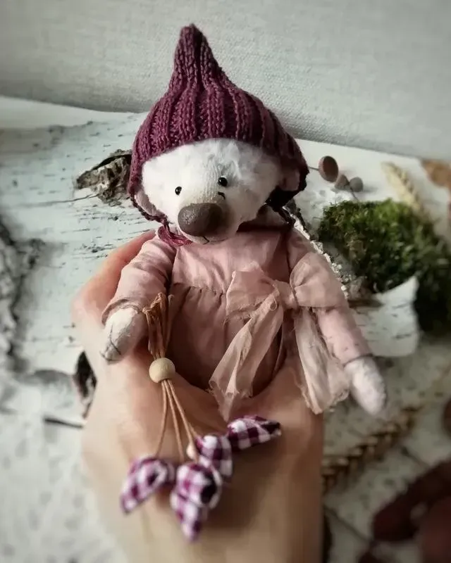 Мишка Тедди Жозель, белый, 17 см