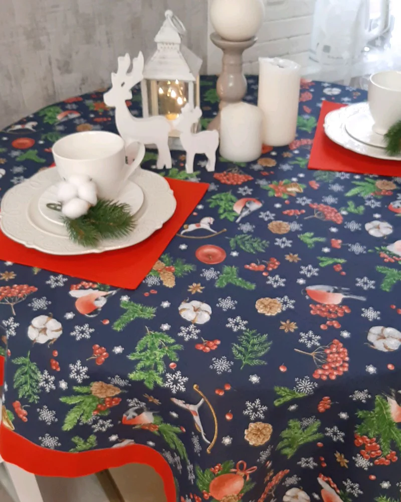 Скатерть и салфетки Рождество