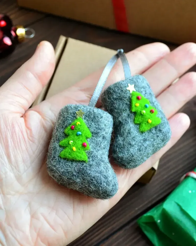 Валенки-шептуны, ёлочная игрушка — Ручная работа