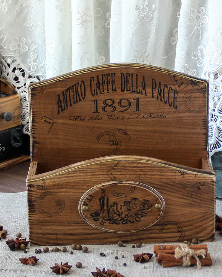 Органайзер из ясеня для разделочных досок «Аntico caffe» — Основной