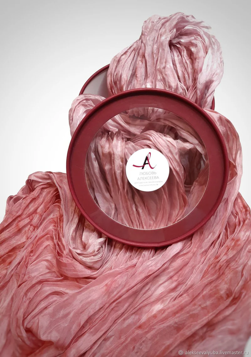 Палантин шарф шелковый Шарлиз подарок женщине
