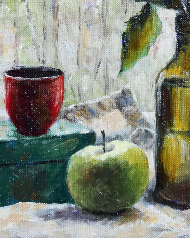 Роза дзен. Холст, масло. 2017 г
