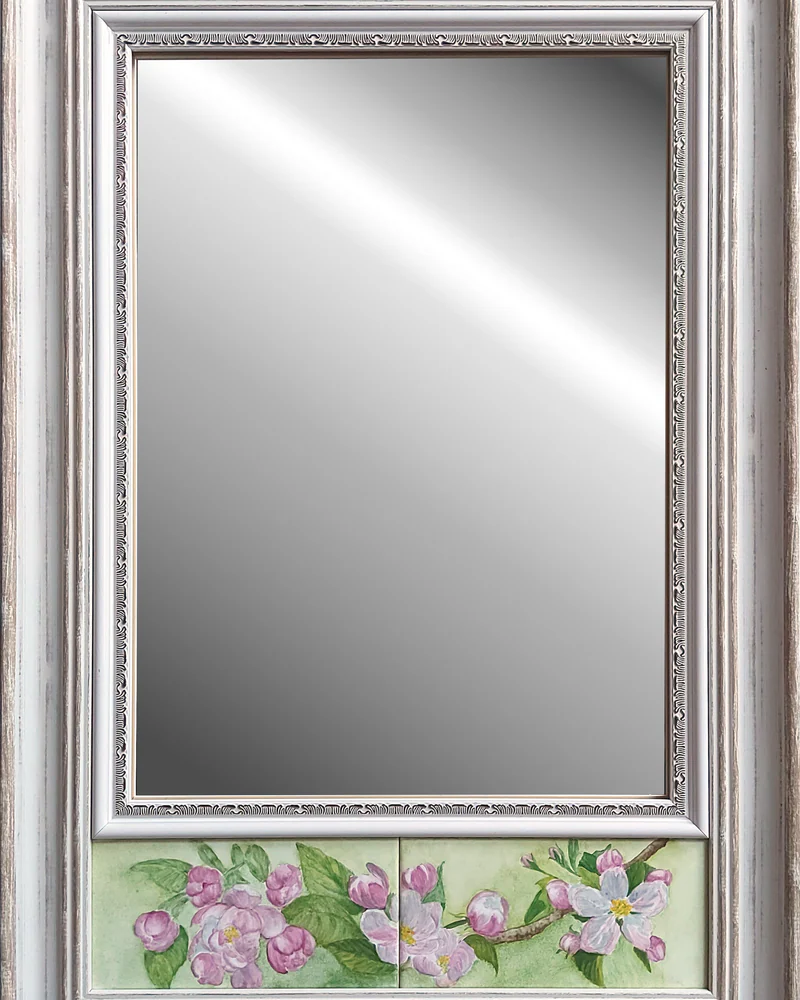 Зеркало с керамической рамой — 56 × 39 см