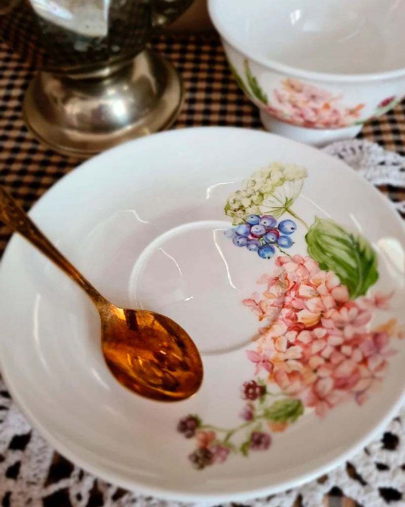Чайная пара «Розовые гортензии»