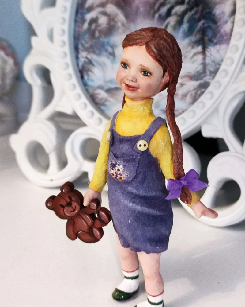 Ёлочная игрушка из ваты