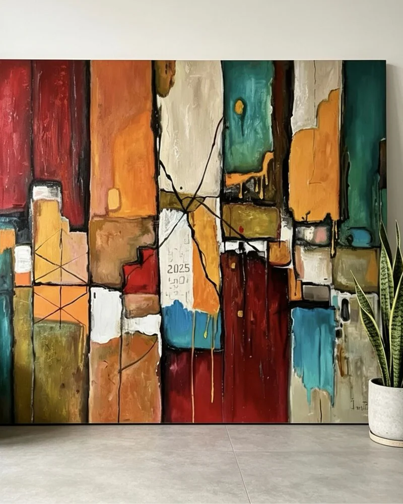 Абстрактная картина, 120×92 см