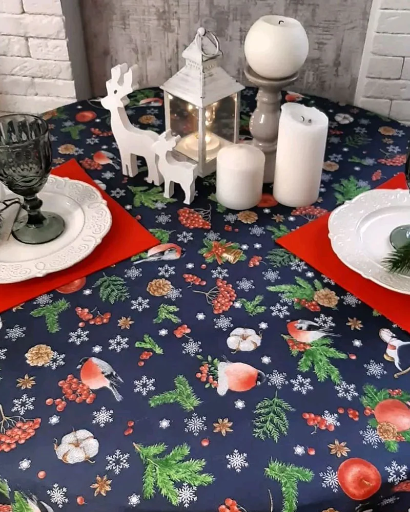 Скатерть и салфетки Рождество