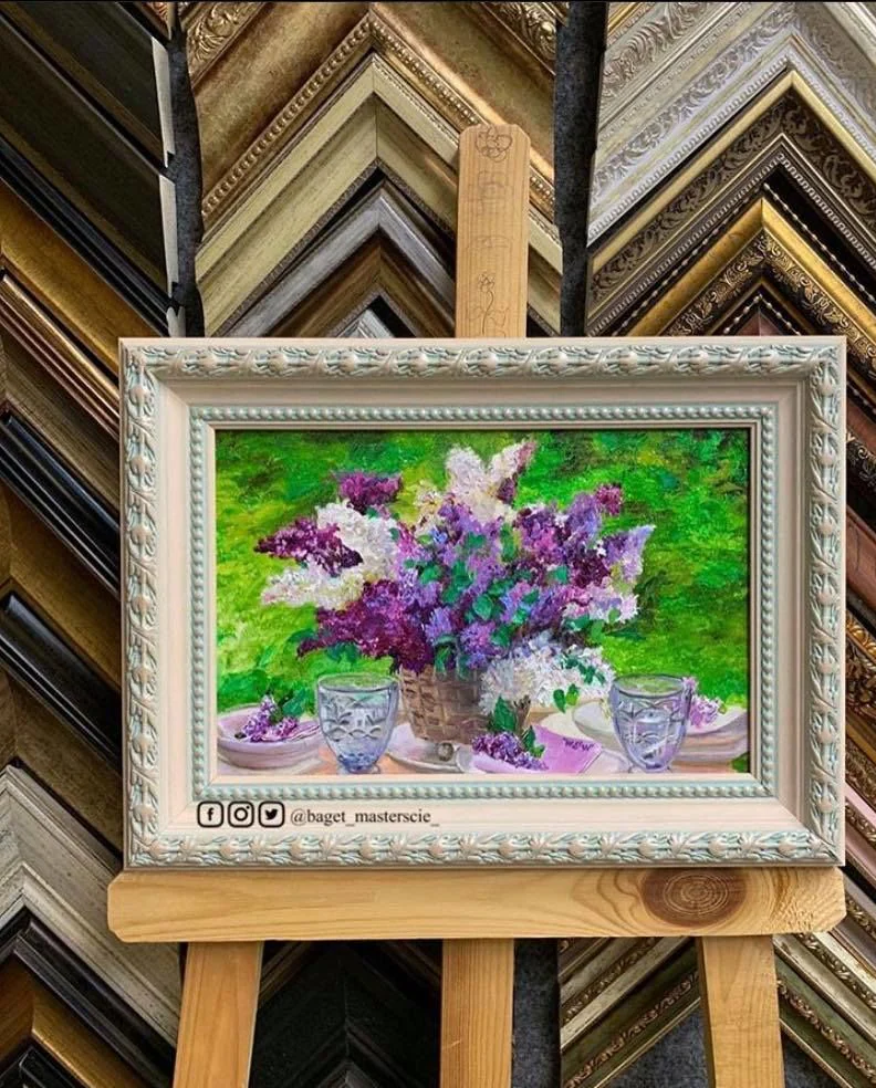 Картина маслом Цветы Сирень 18×24 см — Оригинал