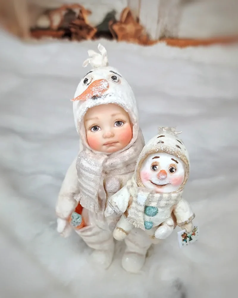 Ватная игрушка "Ожившие снеговички"