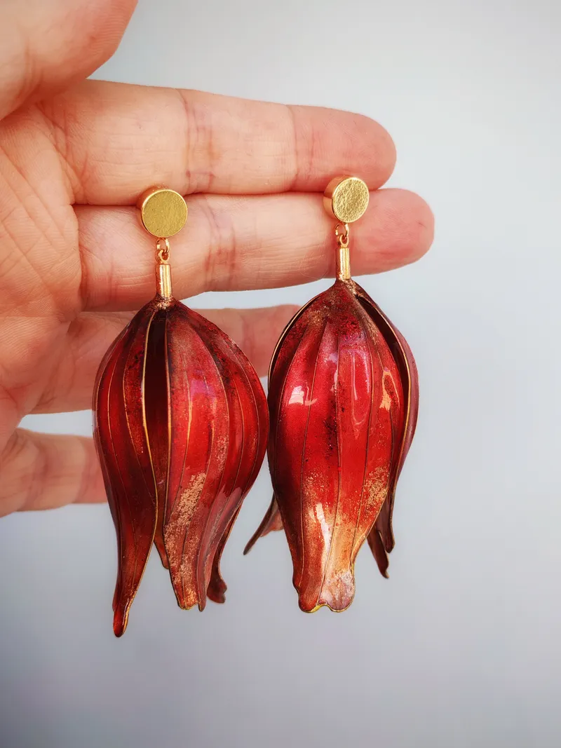 Серьги Турецкие тюльпаны