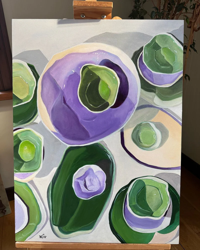 Картина маслом «8 персон» 60×80 см — Оригинал