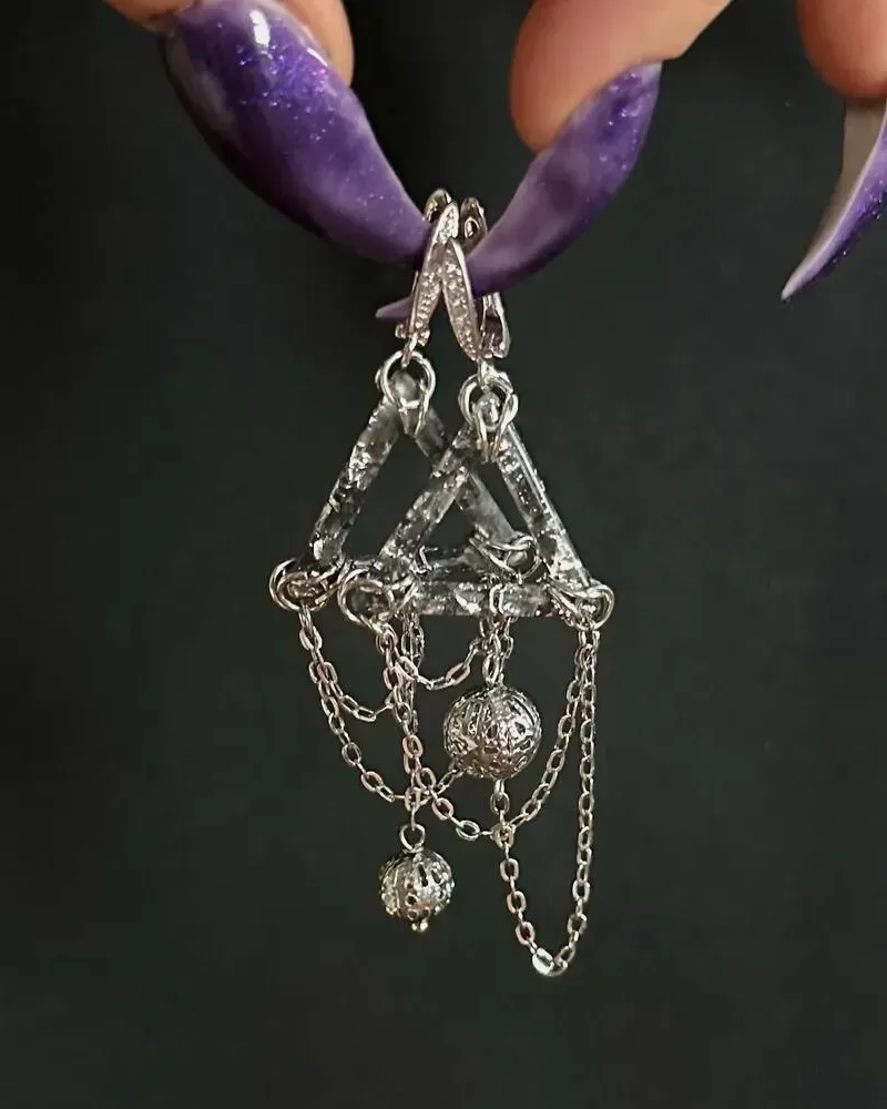 Серьги «Алхимия теней» — Серые