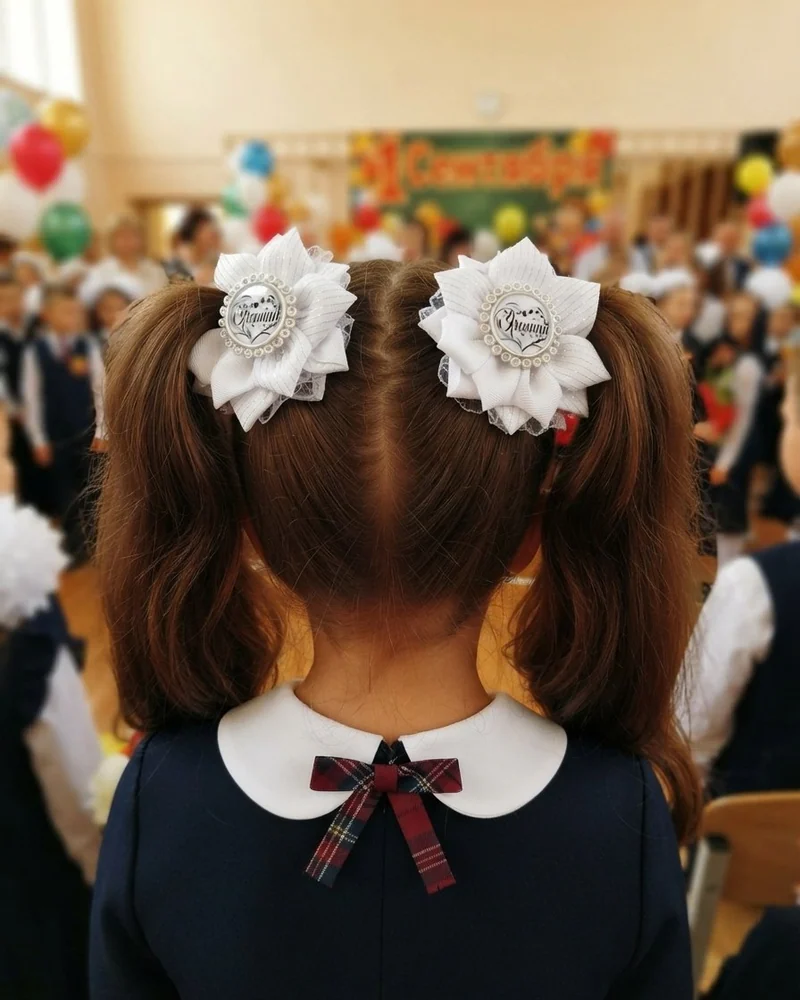 Школьные бантики на резинке
