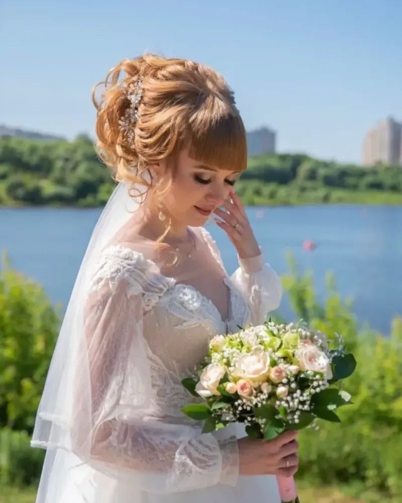 Длинные жемчужные серьги для невесты — Основной
