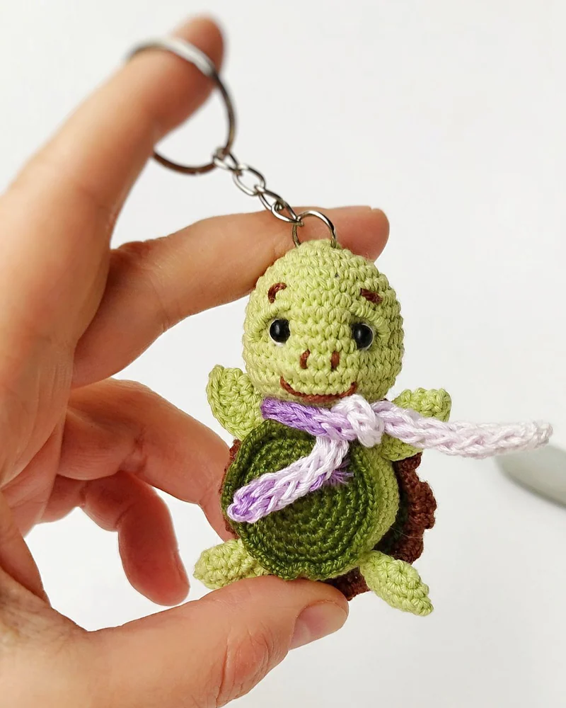 Миниатюрная черепашка, вязаная игрушка, Мини фигурки и статуэтки