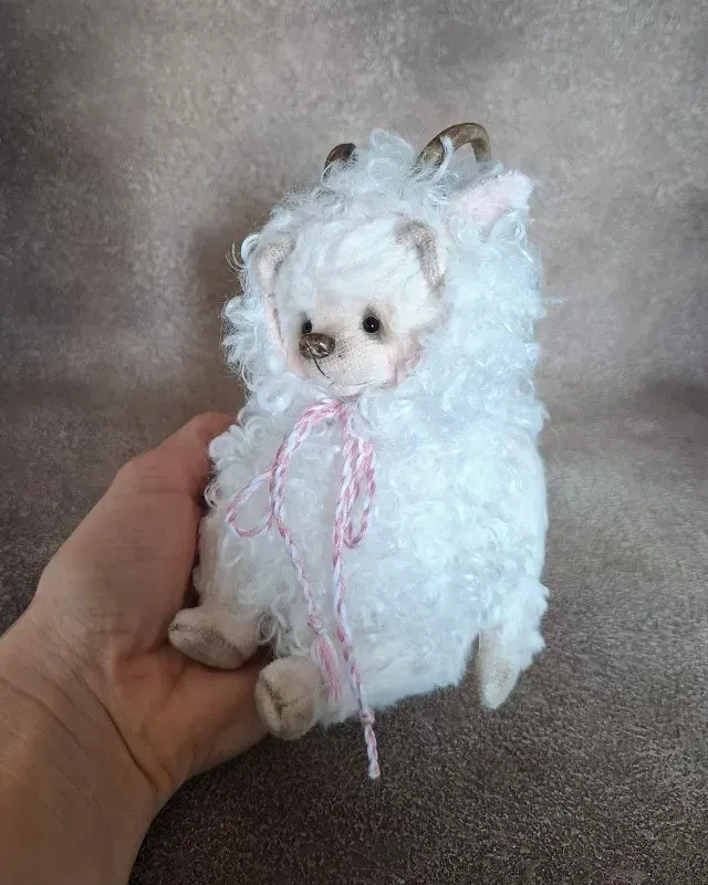Мишка Тедди Стеша, белый, 16 см