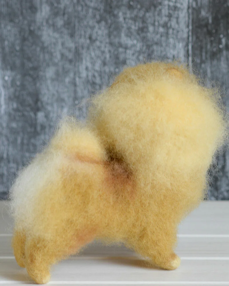 Шпиц из шерсти