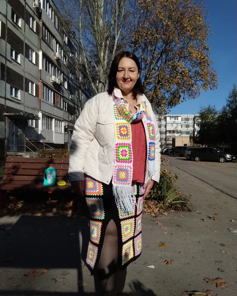 Юбка "Цветной квадрат"