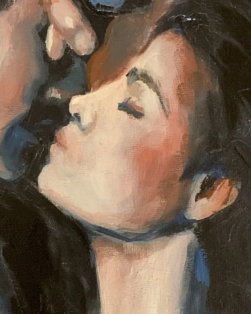 Поцелуй. Картина маслом 40×50 см — 40×50 см
