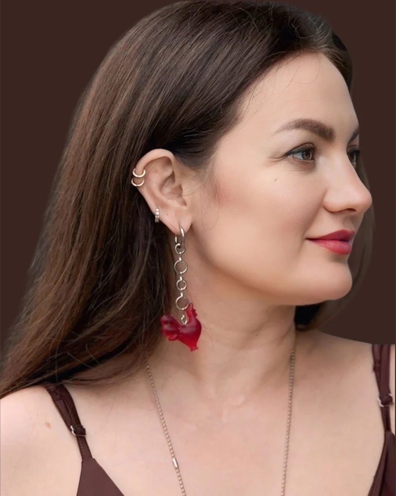 Серьги кольца