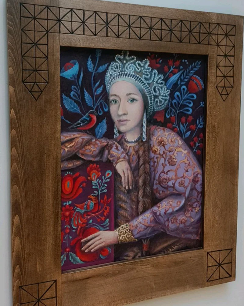 Картина маслом Русская красавица