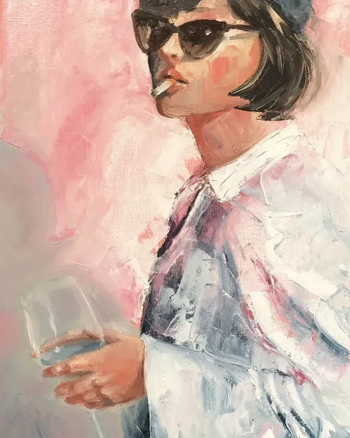 Девушка. Картина маслом 30×60 см — 30×60 см