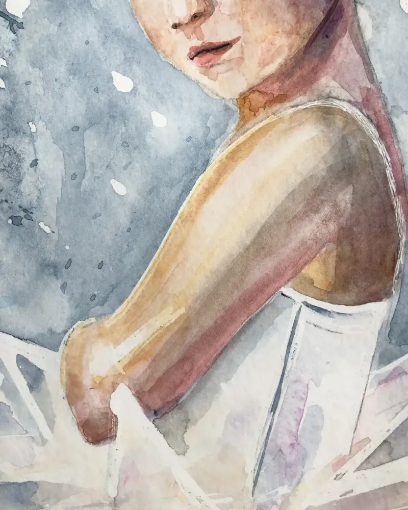 Балерина. Акварель 20×30 см — 20×30 см
