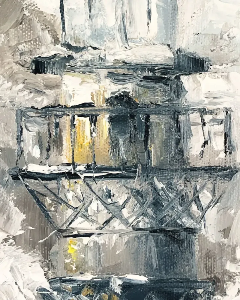 Маяк. Картина маслом 20×60 см — 20×60 см