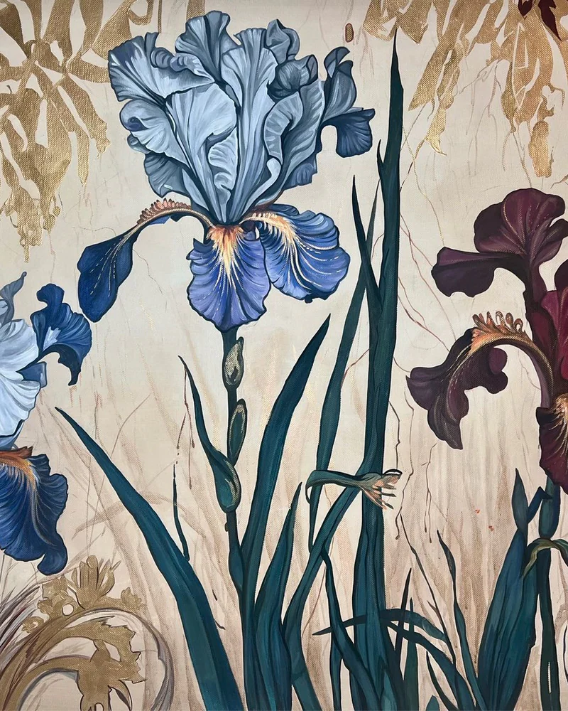 Картина «Ирисы», 93×122 см