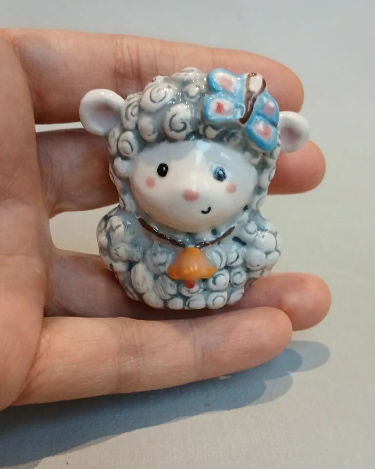Барашек / Овечка, Фигурка керамическая