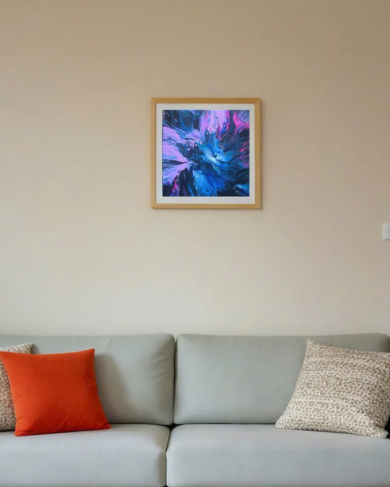 Картина Флюид арт (Fluid Art) 40х40 см