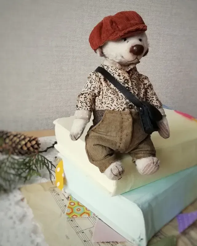 Мишка Тедди Николас, коричневый, 17 см