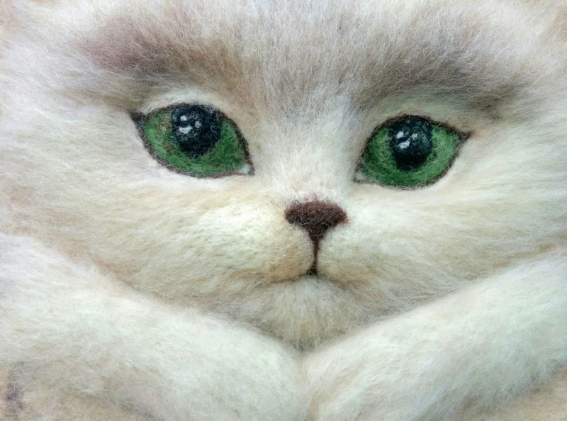 Сумочка валяная "Мимимишная котейка"