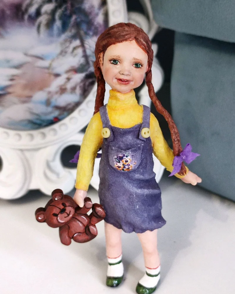 Ёлочная игрушка из ваты