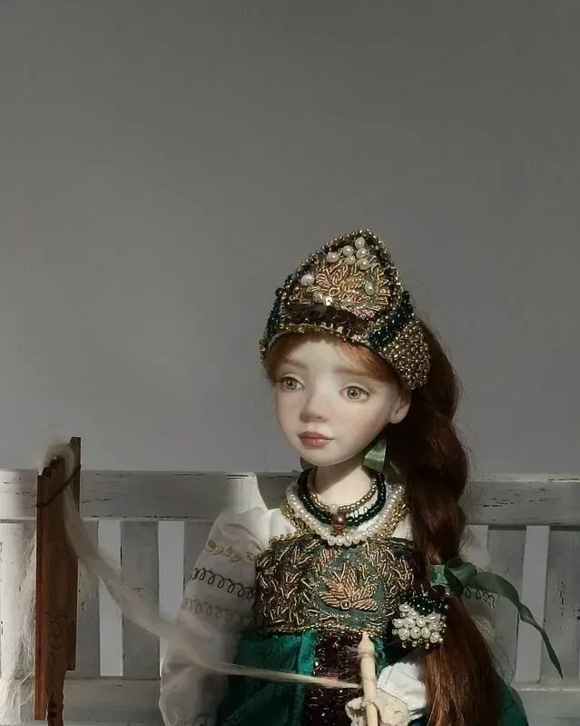 Кукла фарфоровая будуарная «Макошь», 34 см