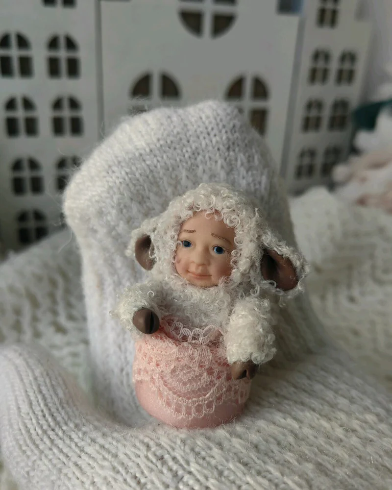 Символ года- Овечка.Елочная игрушка
