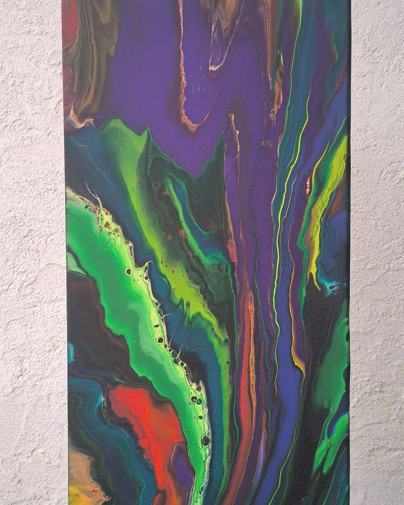 Картина жидким акрилом (fluid art) 30х60 см