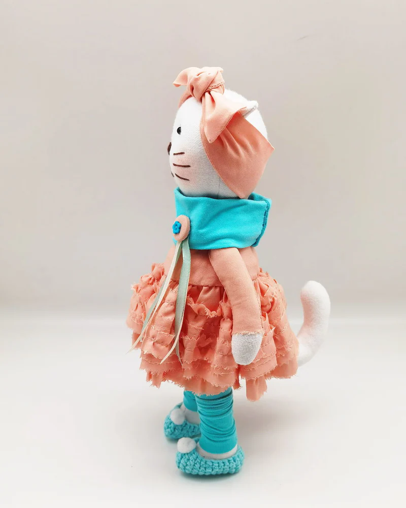 Мягкая игрушка кошечка Плюшевая кошка