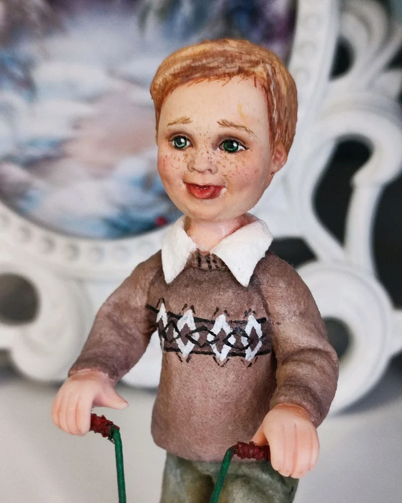 Ёлочная игрушка из ваты