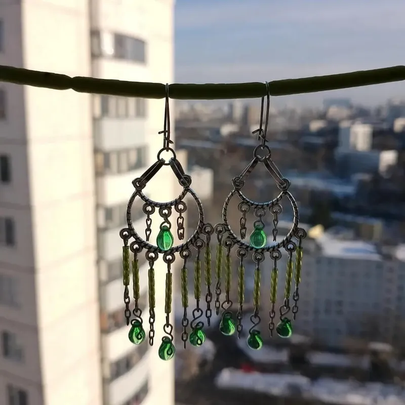 Серьги в стиле бохо
