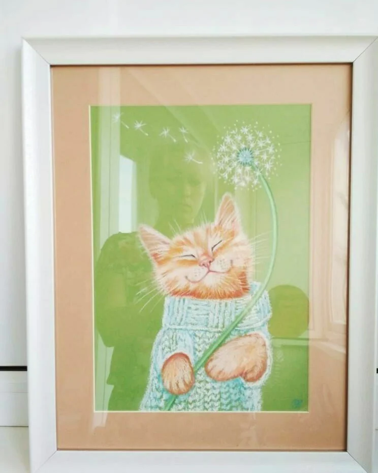Картина с котом Настроение:)