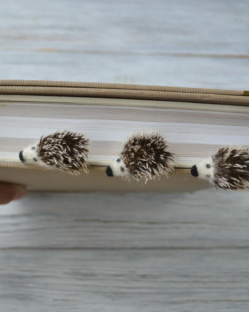 Закладка ежик для книги, блокнота, ежедневника