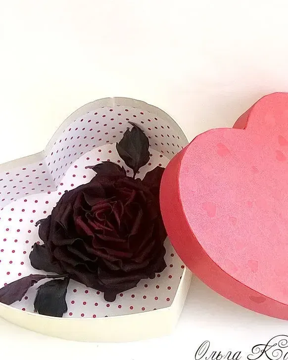 Роза из кожи марсала Брошь цветок Королева вечера из кожи