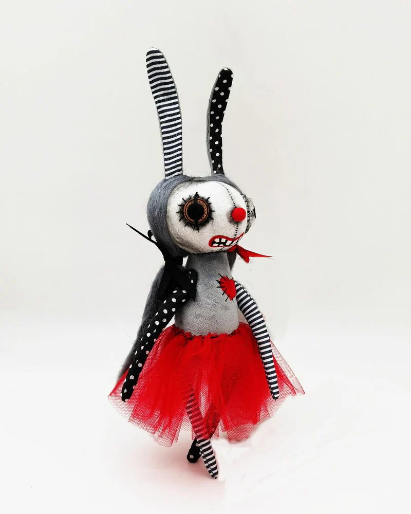 Чердачная кукла Заяц текстильный Чердачный монстр Сreepy doll Кролик
