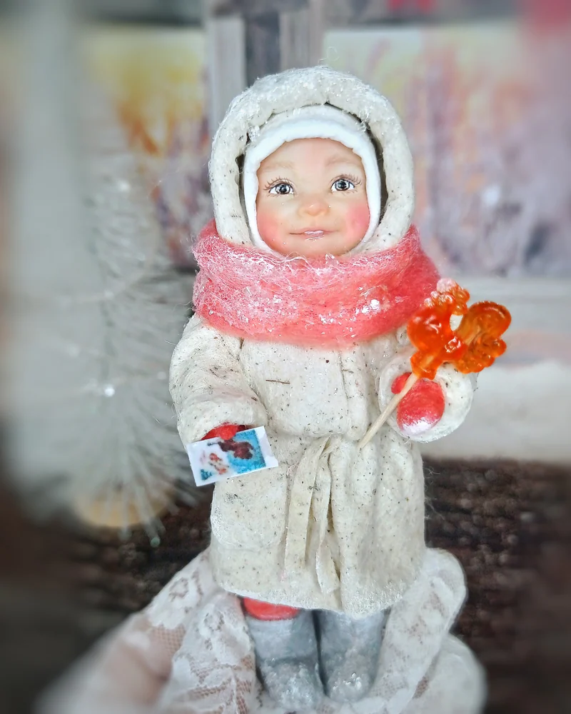 Ватная игрушка "Дети на празднике"